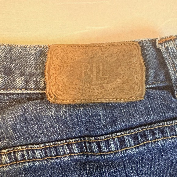 Lauren Jeans Co Ralph Lauren Blue Bootcut Premium Denim Jeans Womens 6P Mid Rise - Picture 4 of 10